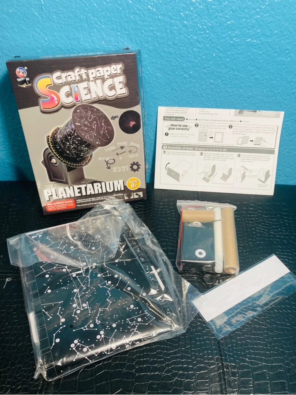 NWT‎ Craft Paper Science Planetarium Kit - Black Star Planetarium Map